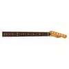 0990393920 Fender Genuine Replacement Part satin roasted maple Telecaster neck, 22 jumbo frets, 12" radius, rosewood, flat oval shape