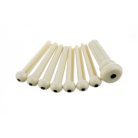 0990402000 Fender Genuine Replacement Part bridge pins for acoustic guitar, set of 7, white with black dot