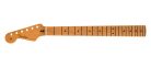 0990422920 Fender Genuine Replacement Part satin roasted maple Stratocaster lefthanded neck, 22 jumbo frets 12" radius, maple, flat oval shape