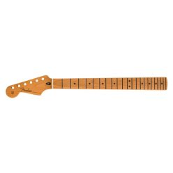   0990422920 Fender Genuine Replacement Part satin roasted maple Stratocaster lefthanded neck, 22 jumbo frets 12" radius, maple, flat oval shape
