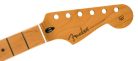 0990492920 Fender Genuine Replacement Part satin roasted maple Stratocaster neck, 22 jumbo frets, 12" radius, maple, flat oval shape