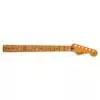 0990492920 Fender Genuine Replacement Part satin roasted maple Stratocaster neck, 22 jumbo frets, 12" radius, maple, flat oval shape