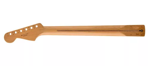 0990493920 Fender Genuine Replacement Part satin roasted maple Stratocaster neck, 22 jumbo frets, 12" radius, rosewood, flat oval shape