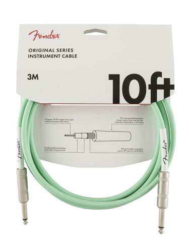 0990510058 Fender Original Series instrument cable, 10ft, surf green