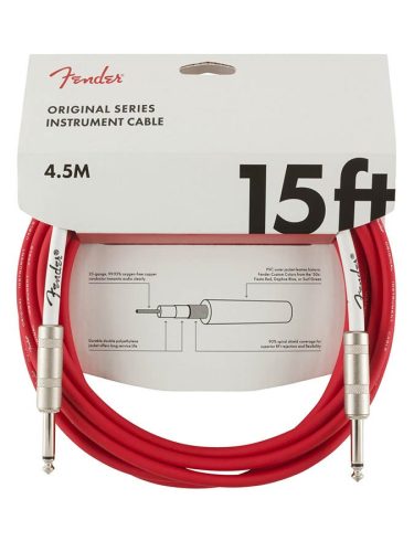 0990515010 Fender Original Series instrument cable, 15ft, fiesta red