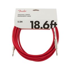   0990520010 Fender Original Series instrument cable, 18.6ft, fiesta red