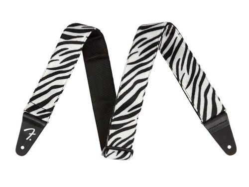 0990601051 Fender  Wild Animal Print 2" guitar strap, synthetic fur, zebra print