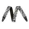 0990601051 Fender  Wild Animal Print 2" guitar strap, synthetic fur, zebra print