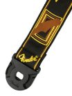 0990629001 Fender Quick Grip 2" guitar strap, black/yellow/brown