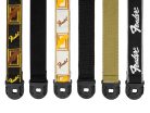 0990629001 Fender Quick Grip 2" guitar strap, black/yellow/brown