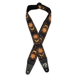   0990637203 Fender  American Vintage II woven guitar strap, sun & moon design, three-tone sunburst