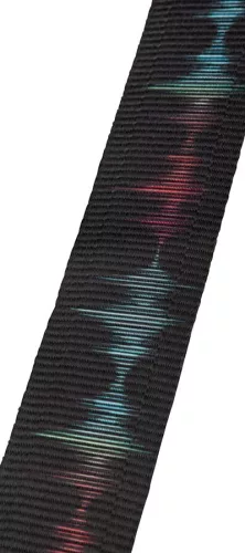 0990637215 Fender  Retro ribbed poly guitar strap, sound wave design