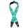 0990637249 Fender  American Vintage II woven guitar strap, sun & moon design, sea foam green