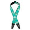 0990637249 Fender  American Vintage II woven guitar strap, sun & moon design, sea foam green