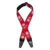 0990637254 Fender  American Vintage II woven guitar strap, sun & moon design, dark red