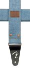 0990638002 Fender  Wrangler riveted denim strap, light indigo