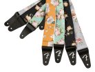 0990638006 Fender  2" guitar strap, Floral polyester twill fabric, black