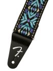 0990638025 Fender  2" guitar strap, Pasadena woven, blue snowflake