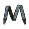 0990638025 Fender  2" guitar strap, Pasadena woven, blue snowflake