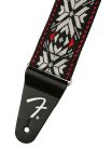 0990638026 Fender  2" guitar strap, Pasadena woven, red snowflake