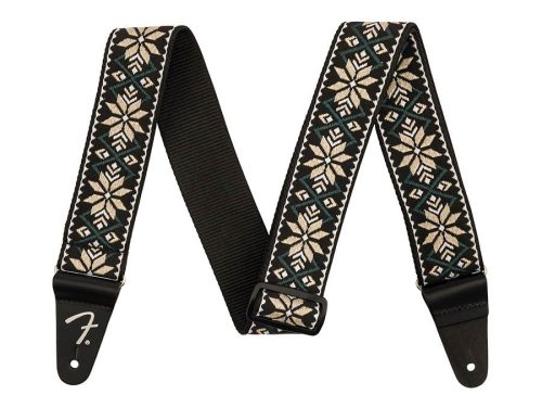 0990638027 Fender  2" guitar strap, Pasadena woven, yellow snowflake