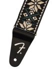 0990638027 Fender  2" guitar strap, Pasadena woven, yellow snowflake