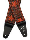 0990638028 Fender  2" guitar strap, Pasadena woven, orange wallflower