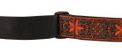 0990638028 Fender  2" guitar strap, Pasadena woven, orange wallflower