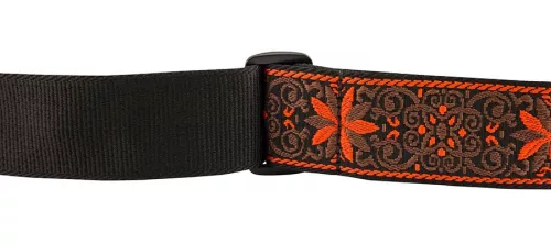 0990638028 Fender  2" guitar strap, Pasadena woven, orange wallflower