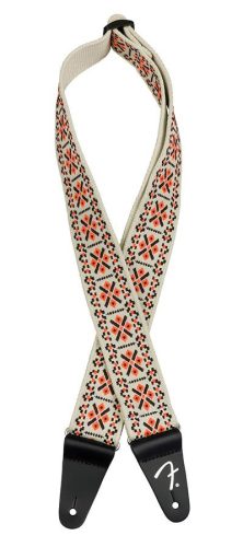 0990638032 Fender  2" guitar strap, Pasadena woven, lattice orange