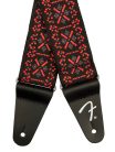 0990638034 Fender  2" guitar strap, Pasadena woven, lattice red