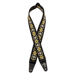   0990638035 Fender  2" guitar strap, Pasadena woven, yellow clover