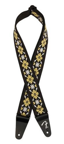 0990638035 Fender  2" guitar strap, Pasadena woven, yellow clover