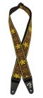 0990638037 Fender  2" guitar strap, Pasadena woven, yellow wallflower