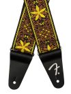 0990638037 Fender  2" guitar strap, Pasadena woven, yellow wallflower