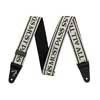 0990639046 Fender George Harrison ATMP Logo guitar strap, white/black polyester, 2"