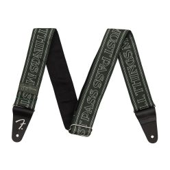   0990639048 Fender George Harrison ATMP Logo guitar strap, green polyester, 2"