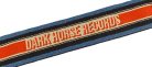 0990639107 Fender George Harrison Dark Horse Logo guitar strap, blue/red, 2"