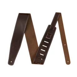 0990641050 Fender  broken-in leather strap, 2.5", brown