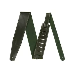 0990641062 Fender  broken-in leather strap, 2.5", green