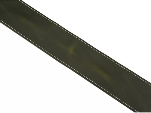 0990641062 Fender  broken-in leather strap, 2.5", green