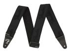 0990642076 Fender Weighless Running Logo 2" guitar strap, black/black