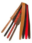 0990642109 Fender  Essentials 2" leather guitar strap, red