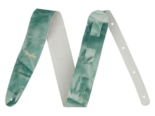 0990650107 Fender  tie dye leather strap, sage green