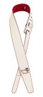 0990650109 Fender  John 5 leather strap, white and red