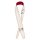 0990650109 Fender  John 5 leather strap, white and red