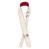 0990650109 Fender  John 5 leather strap, white and red