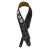 0990650110 Fender  Waylon Jennings premium grain leather guitar strap, embroidered "Waylon" lettering