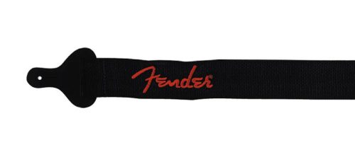 0990662015 Fender  2" guitar strap 'Poly Logo', red Fender logo