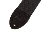 0990667006 Fender  2" guitar strap 'Cotton/Leather', Fender Logo, black